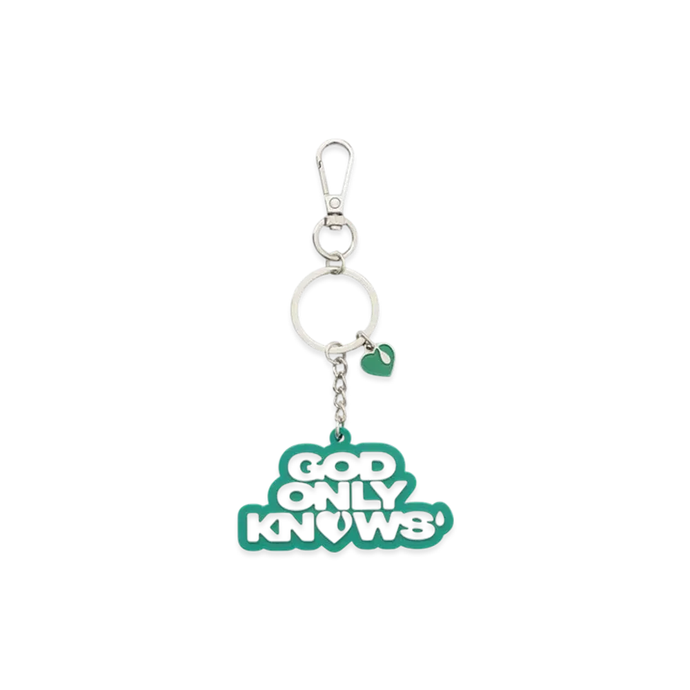 GOD ONLY KNOWS Logo Key Ring "Green"