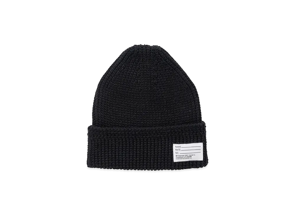 visvim Knit Beanie (Cotton) "Black"