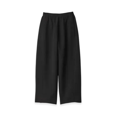 ssstein Cotton Double Knit Twist Seam Pants "Black"