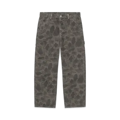 Carhartt WIP Duck Single Knee Pant "Camo Duck Green/Porphyry(Garment Dyed)"
