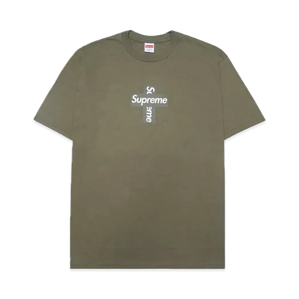 Supreme Cross Box Logo Tee "Olive"