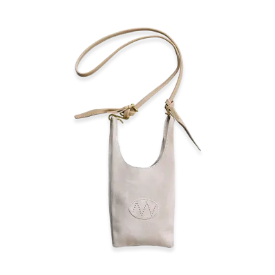NICENESS S.O.Lowe – Petit Suede Leather Shoulder Strap Bag – Small "Light Beige"
