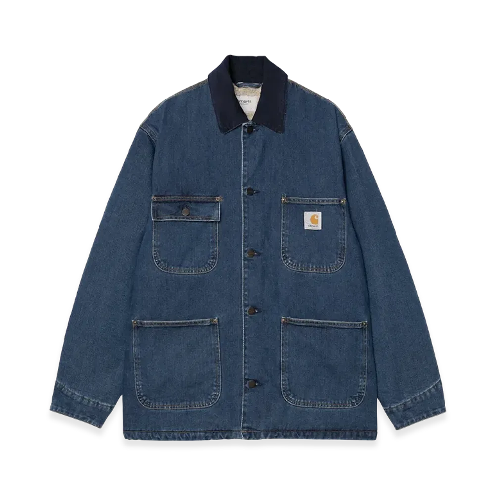 Carhartt WIP OG Chore Coat "Blue/Dark Navy(Stone Washed)"