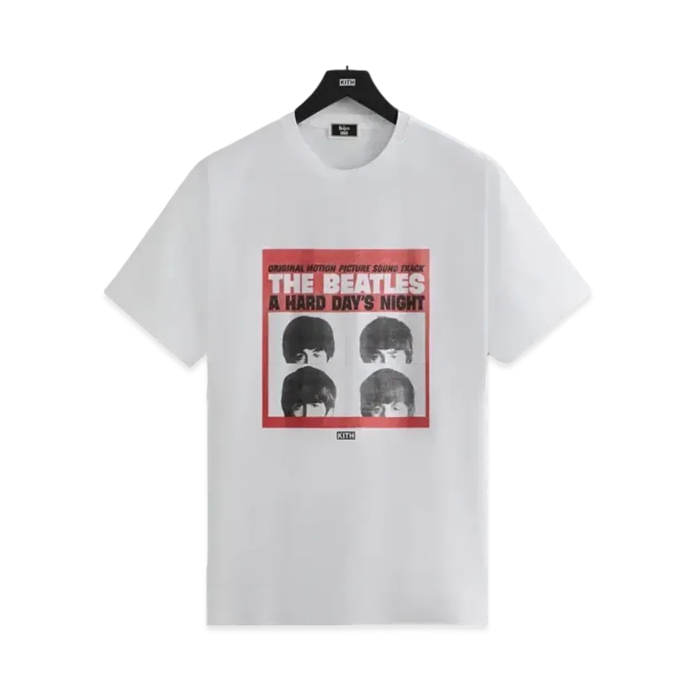 Kith x The Beatles Hard Days Night Vintage Tee "White"