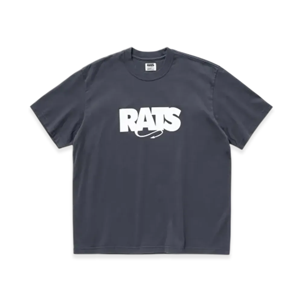 RATS Box Logo Tee "Charcoal"