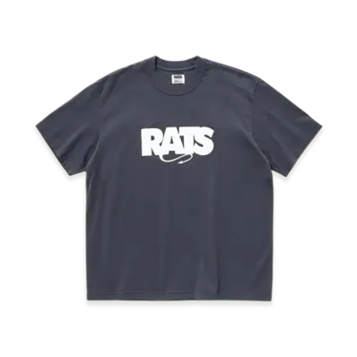 RATS Box Logo Tee "Charcoal"