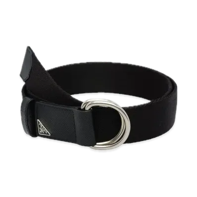 PRADA Woven Re-Nylon Belt "Black"