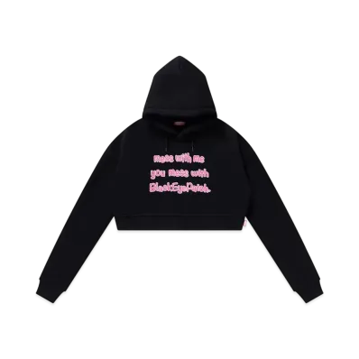 BlackEyePatch Mess With BEP Cropped Hoodie "Black"