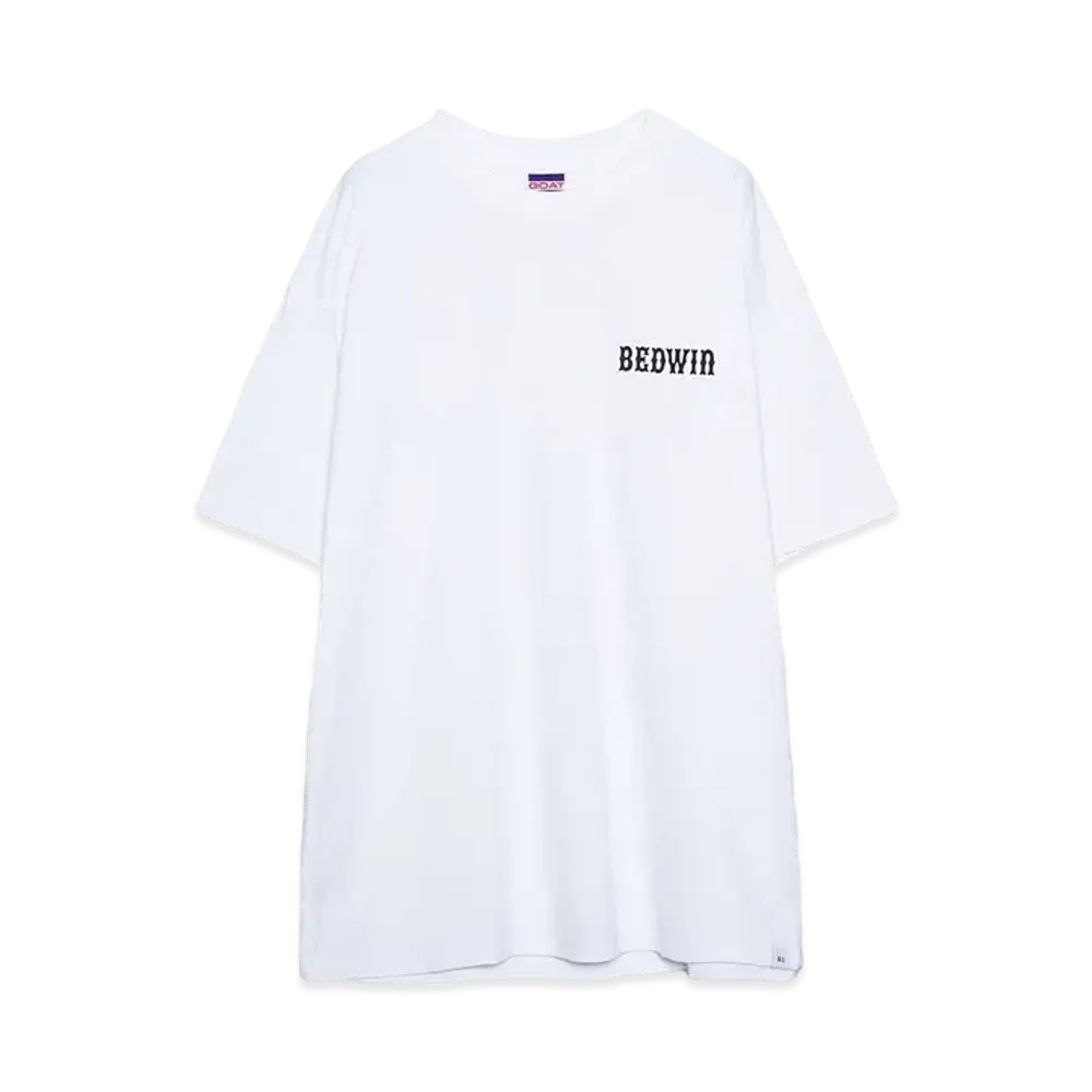 Bedwin & the heartbreakers S/S PRINTED T "HANSON" "WHITE"