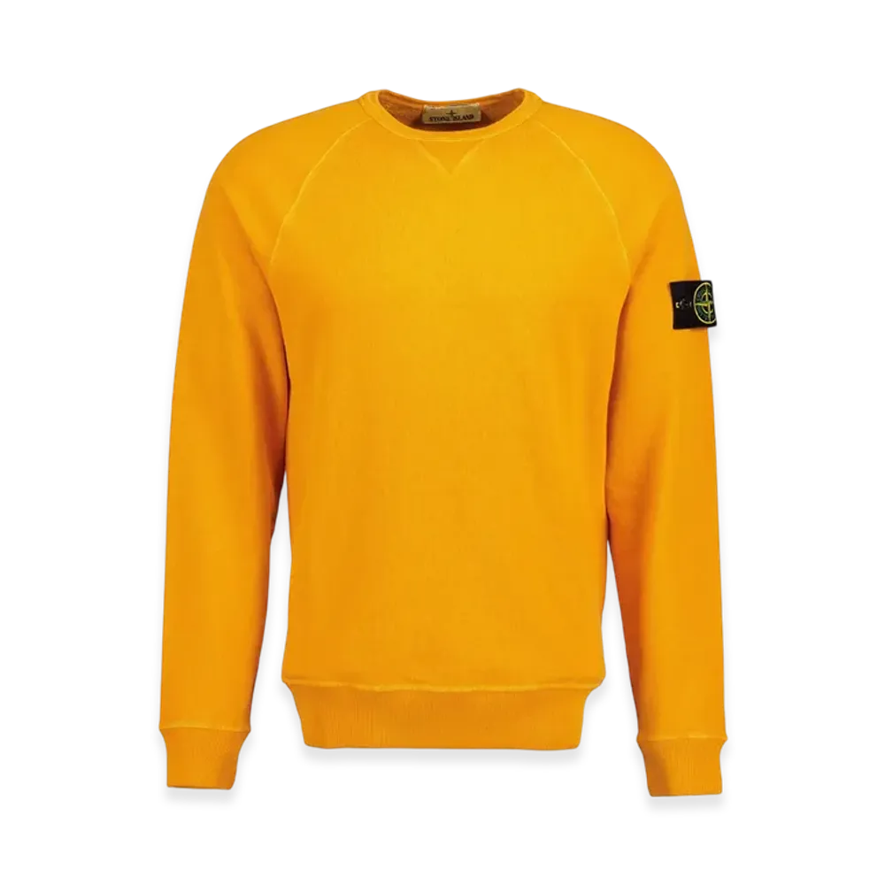 Stone Island 66360 Old Treatment Crewneck Sweatshirt - 23SS "Orange"