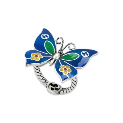 GUCCI Butterfly Ring Silver "Silver"