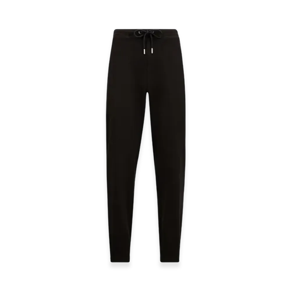MONCLER Logo Patch Cotton Track Pants "Black"