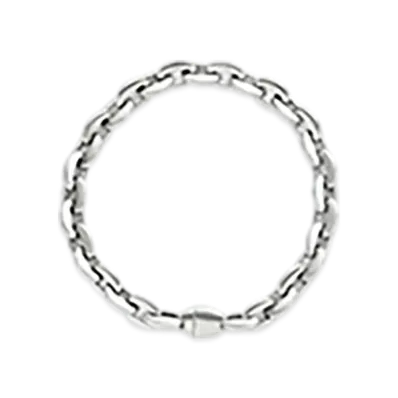 Bottega Veneta Shape Chain Bracelet "Silver"