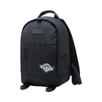Yohji Yamamoto Pour Homme NEW ERA 1680/BLACK PE DAY PACK YY LEATHER PATCH EYE "Black"