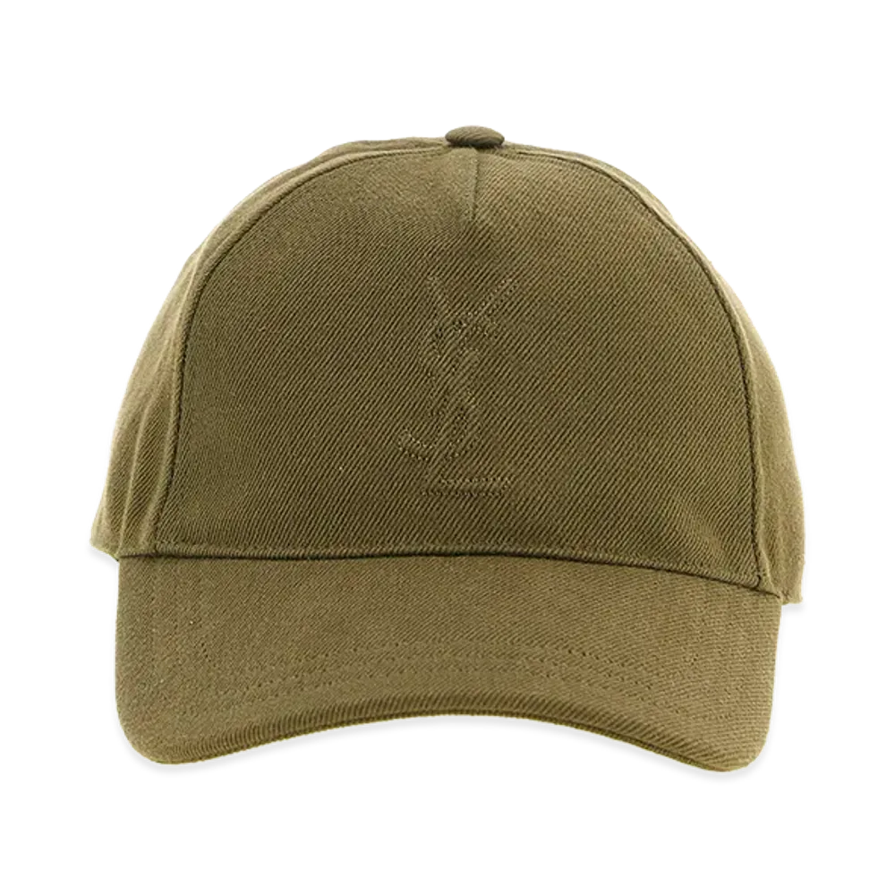 Saint Laurent 'Cassandre' Cap "Green"