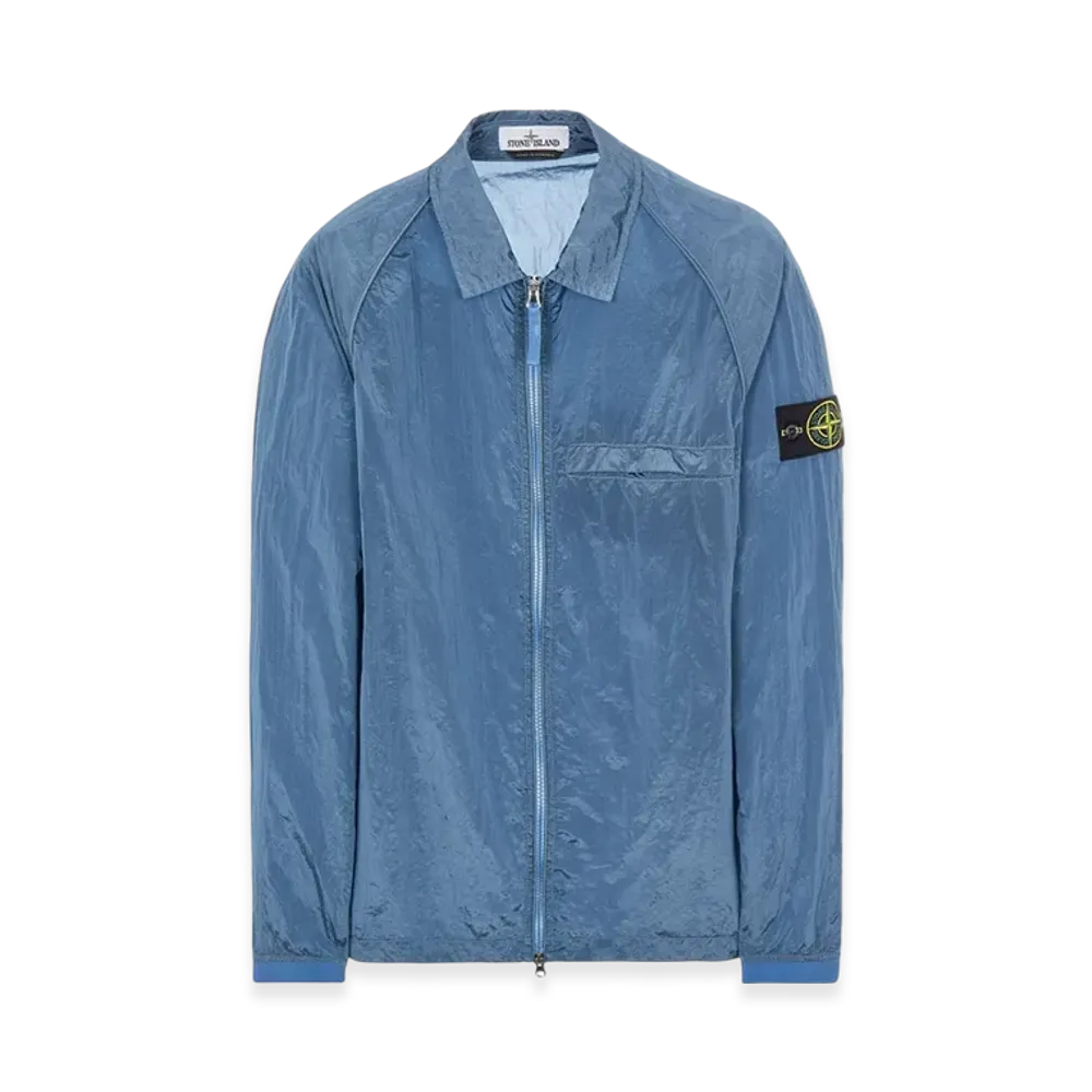 Stone Island 12321 Nylon Metal Garment Dyed Packable Overshirt - 22SS "Powder Blue"