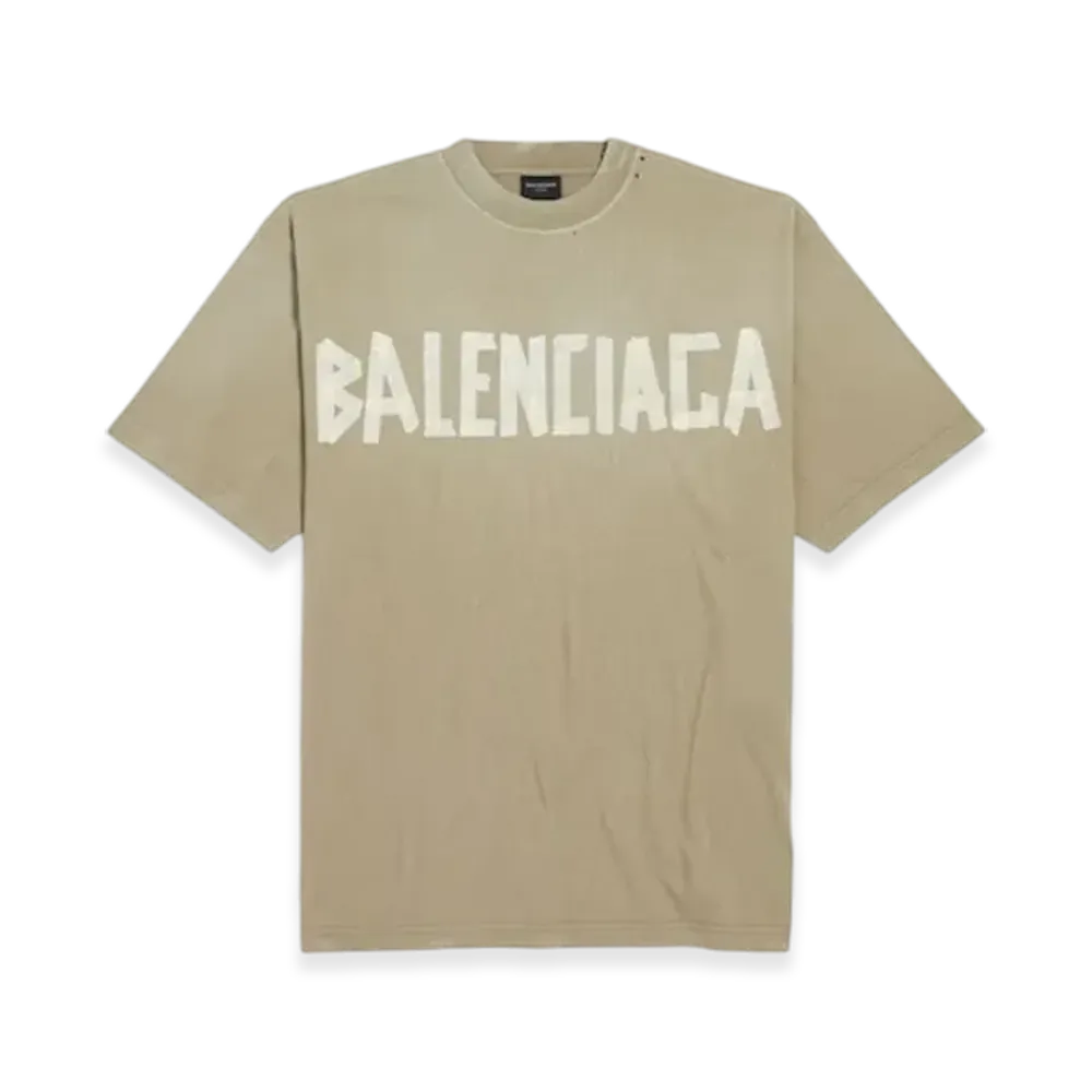 BALENCIAGA Tape Type T-Shirt Medium Fit "Olive"