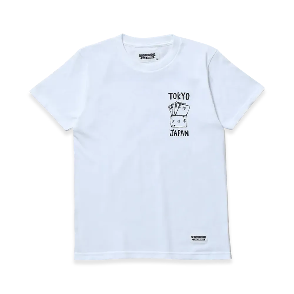 NEIGHBORHOOD One Third Kids OT. Tee SS-8 "White"