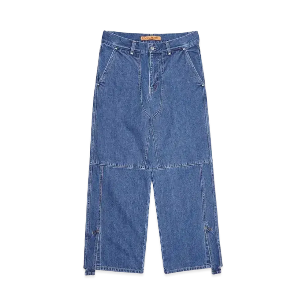STUDIO SEVEN DOUBLE KNEE DENIM PANTS "INDIGO"