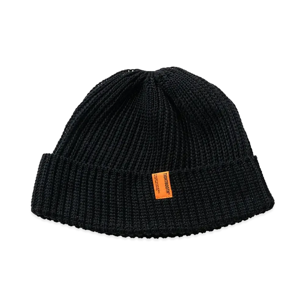 TIGHTBOOTH Tag Watch Cap "Black"