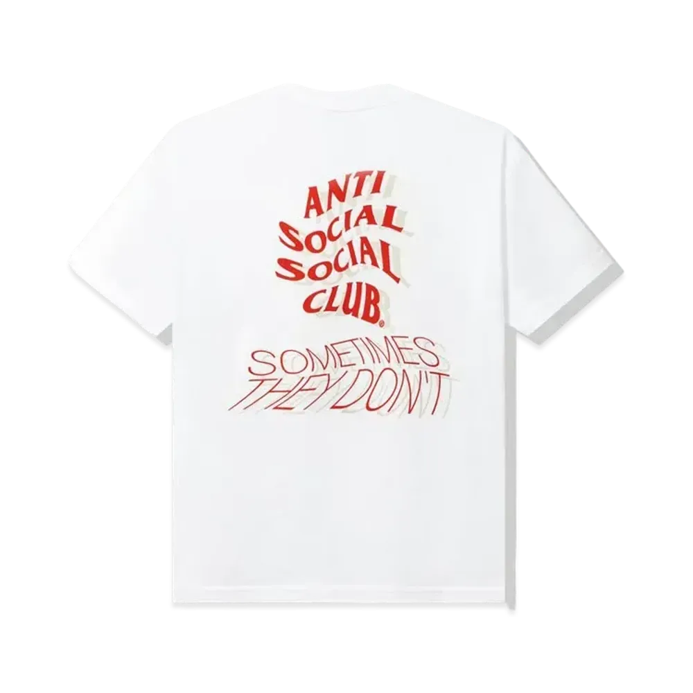 ANTI SOCIAL SOCIAL CLUB Sometimes They Don't Tee "White"
