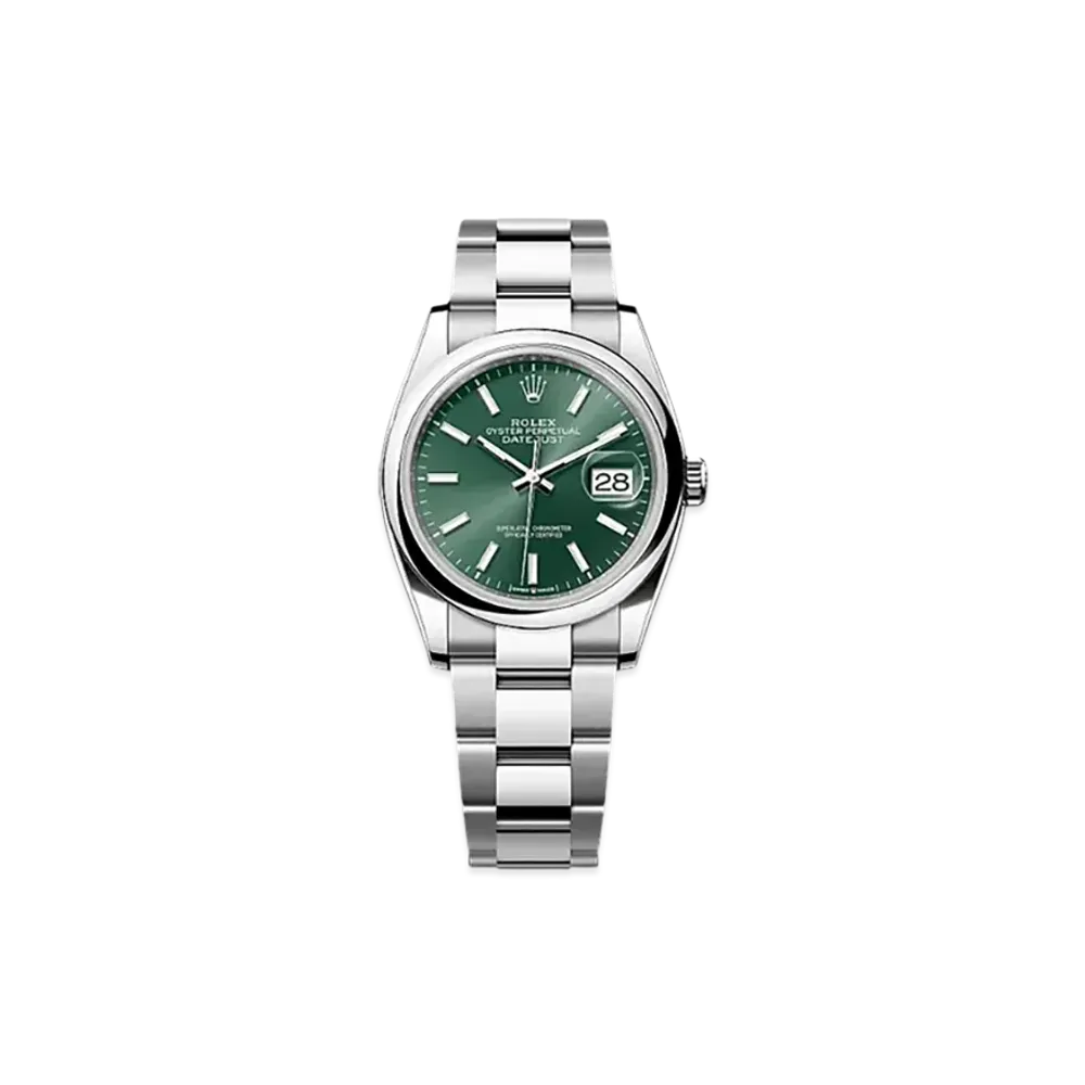 ROLEX Datejust 36 Oystersteel "Green"