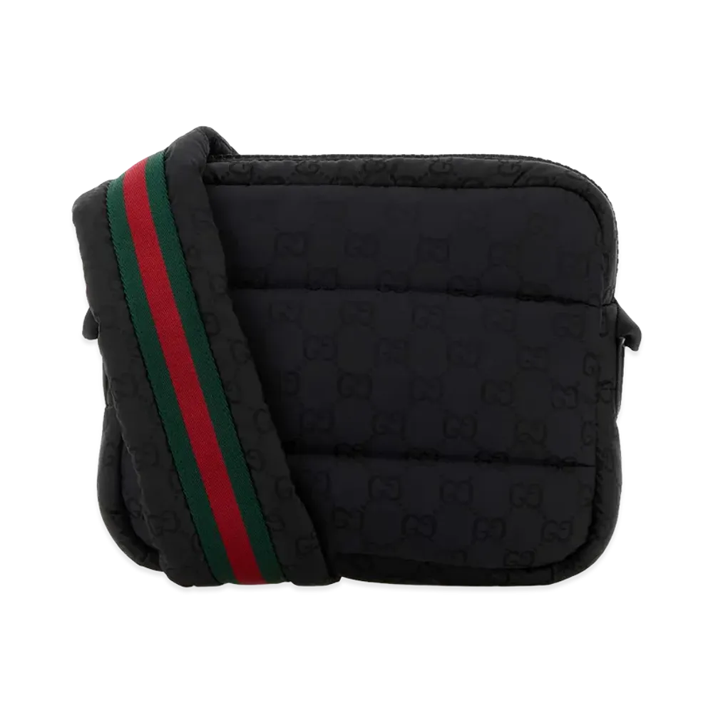 GUCCI Fabric Crossbody Bag "Black"