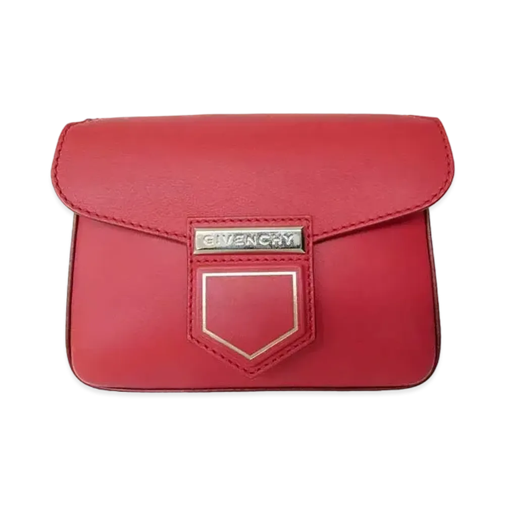 GIVENCHY Nobile Leather Shoulder Bag "Pink"