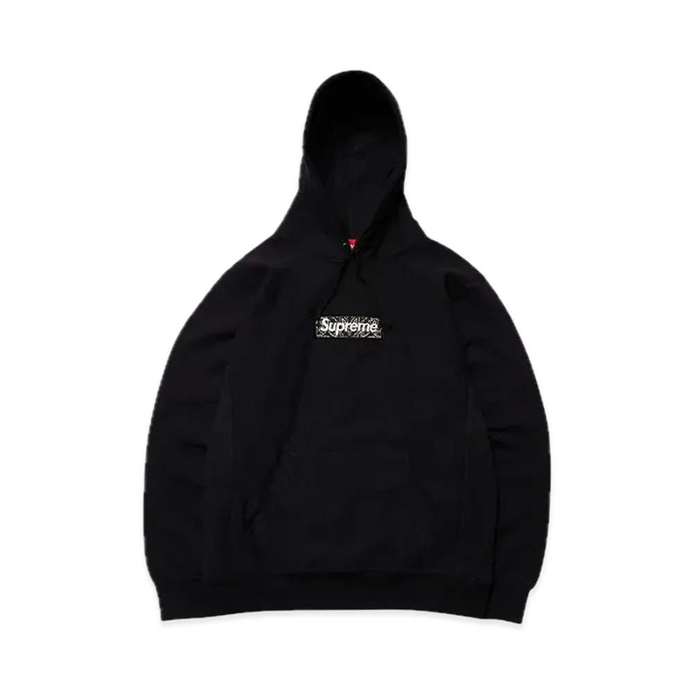 Supreme Bandana Box Logo Hooded Sweatshirt "Black"