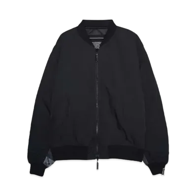 beauty:beast PI/EL CAMOFLAGE SWITCHING ARM BOMBER JACKET "BLACK/BLACK"