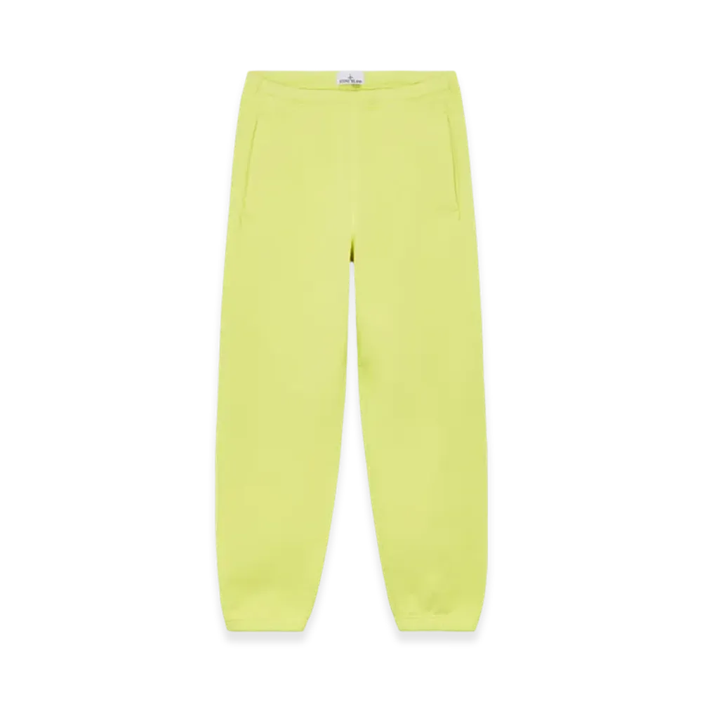 Stone Island 632X5 Marina Cotton Fleece Jogging Pants with Pockets - 24FW "Yellow"