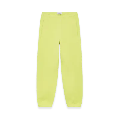 Stone Island 632X5 Marina Cotton Fleece Jogging Pants with Pockets - 24FW "Yellow"