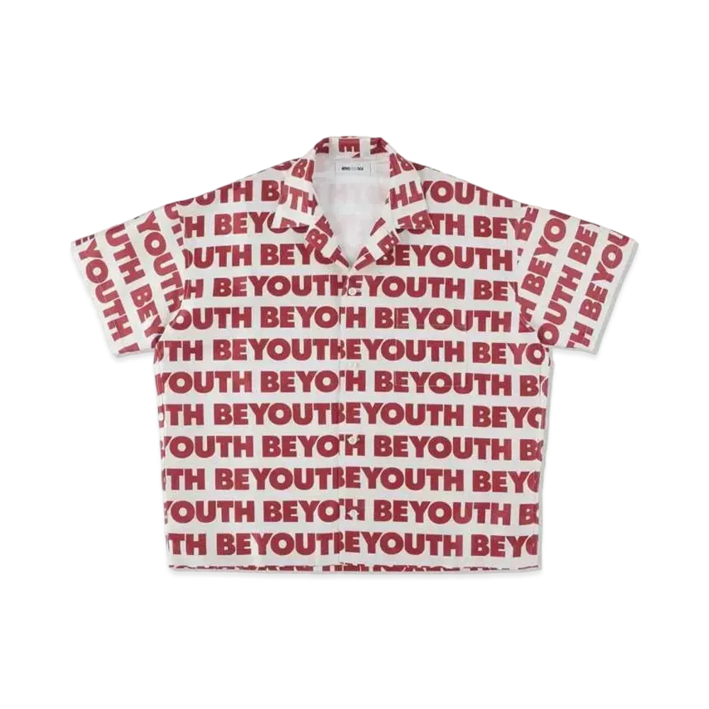 WIND AND SEA BE YOUTH (Pattern) Open Collar S/S Shirt "Beige"