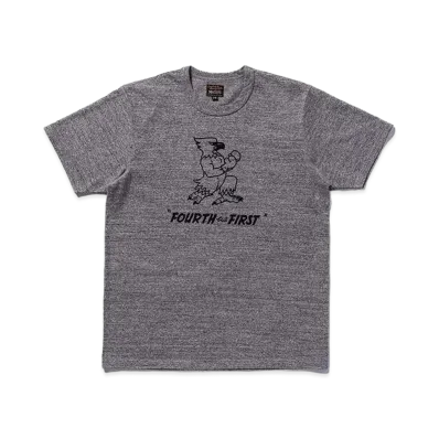 THE REAL McCOY'S Military Tee / Fourth But First "Salt & Pepper"