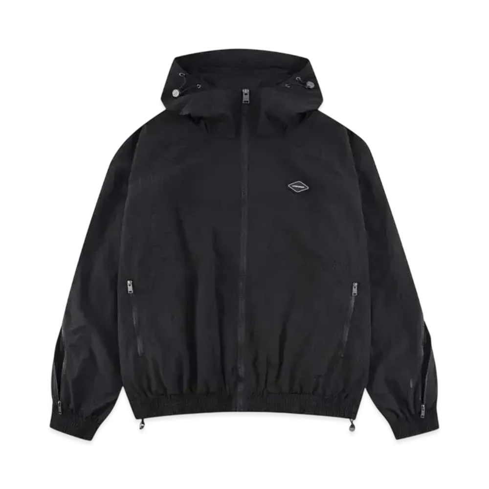 Unknown London Tonal Zip Track Jacket "Black"