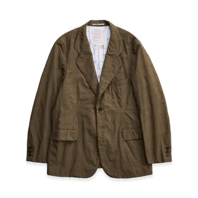 NICENESS W.Roland Clover Leaf Check Jacket "Khaki"