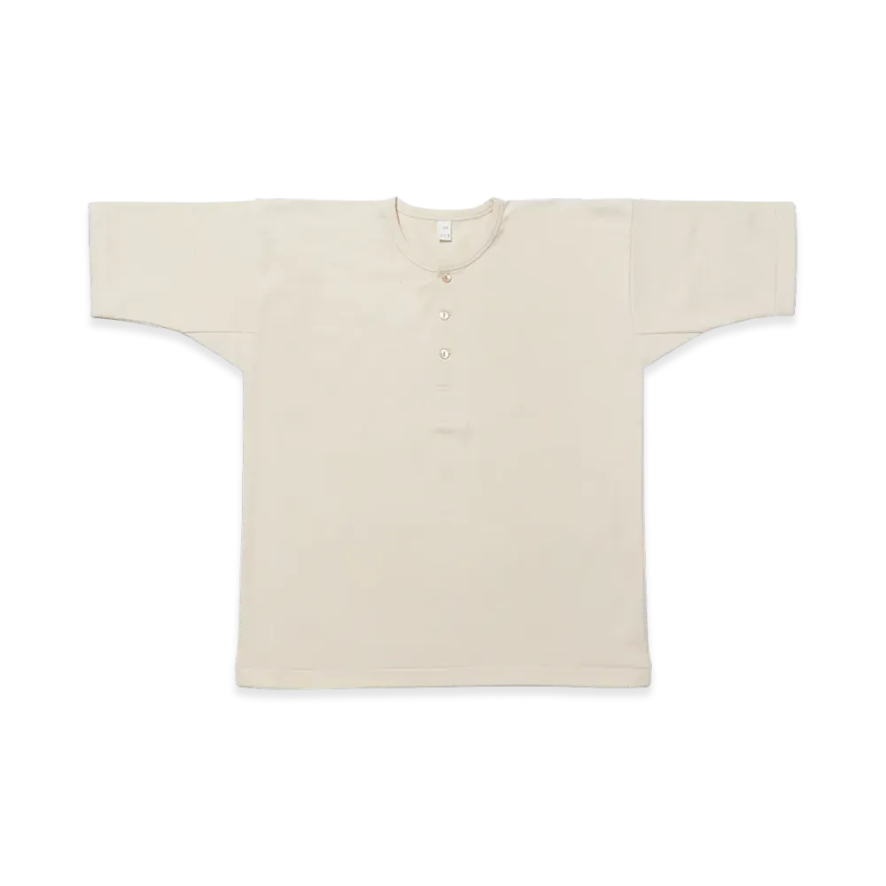 T.T Taiga Takahashi LOT.613 Henry Neck Shirt "Ivory"