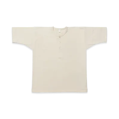 T.T Taiga Takahashi LOT.613 Henry Neck Shirt "Ivory"