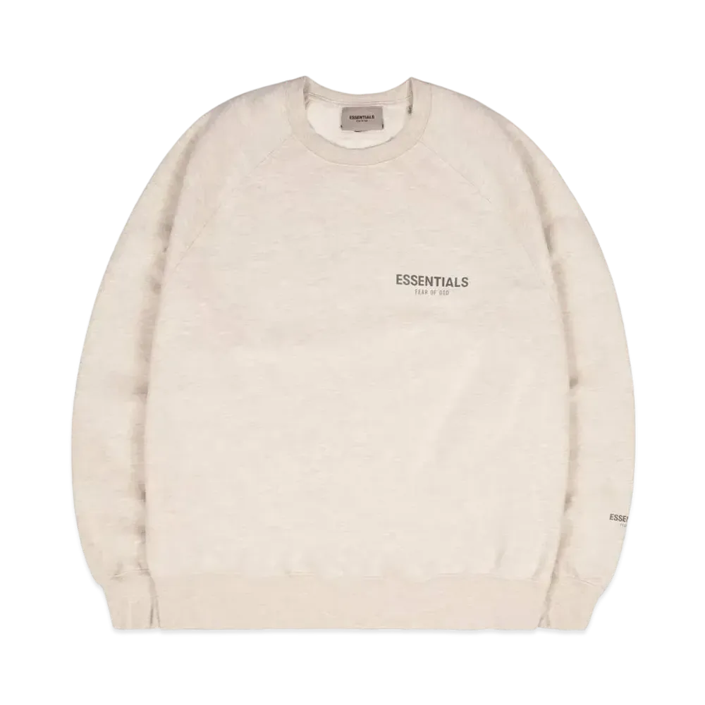 FEAR OF GOD ESSENTIALS PULLOVER CREWNECK "Light Heather Oatmeal"