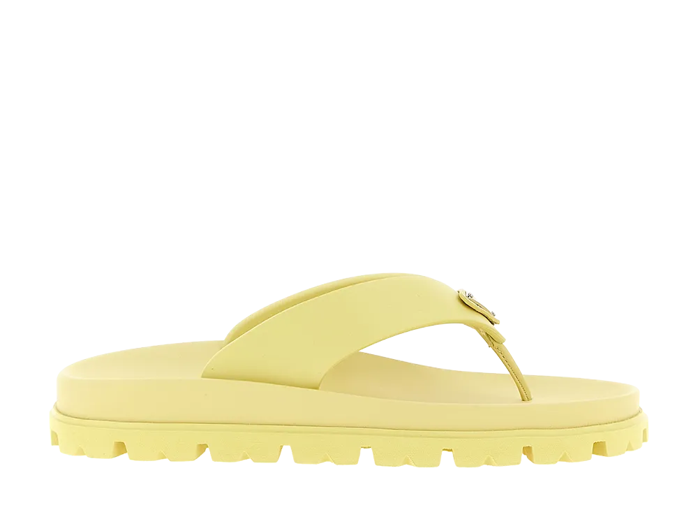 PRADA Women's Soft Project Sandals "Yellow"