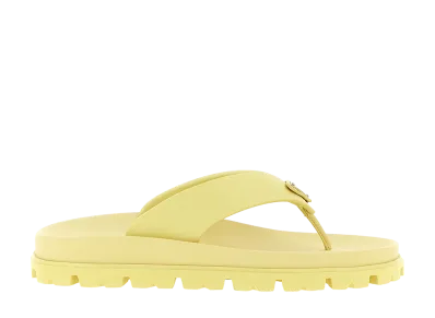 PRADA Women's Soft Project Sandals "Yellow"