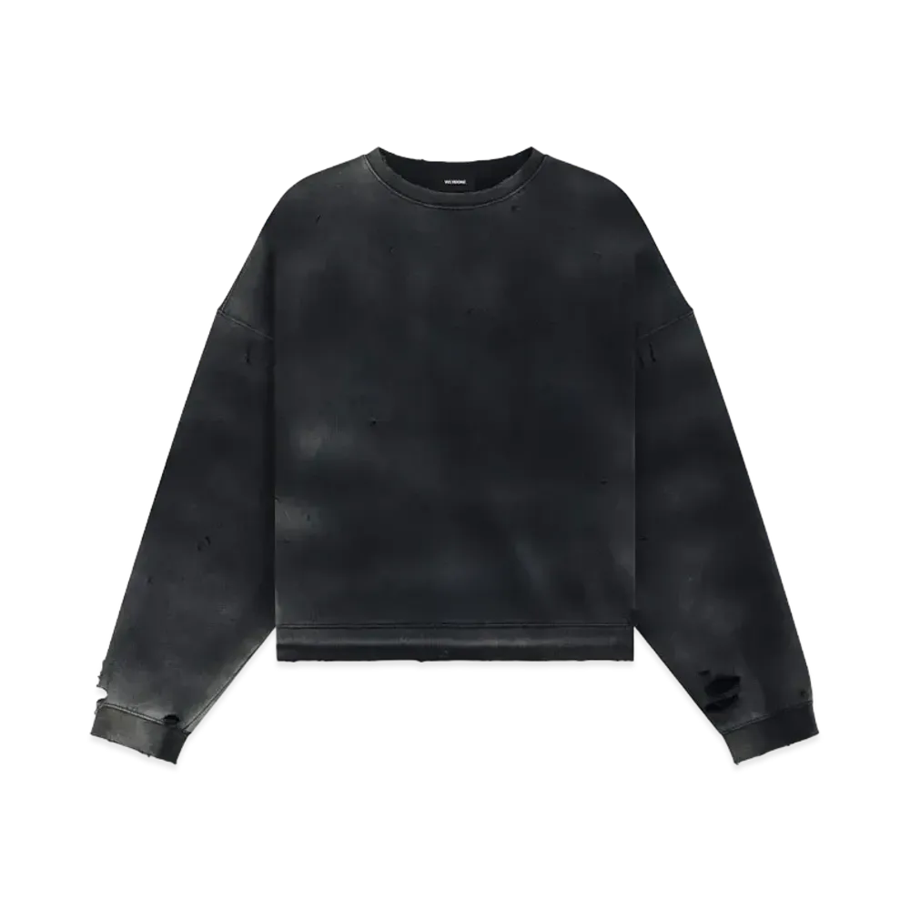 WE11DONE Grunge Sweatshirt "Charcoal"