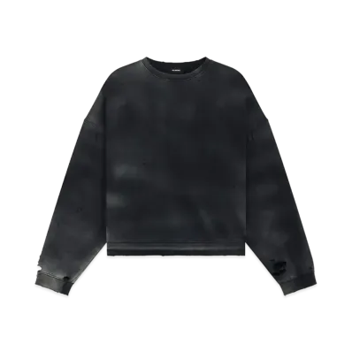 WE11DONE Grunge Sweatshirt "Charcoal"