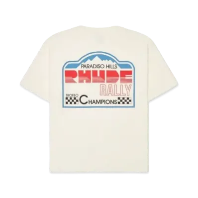 RHUDE Paradiso Rally Tee "White"