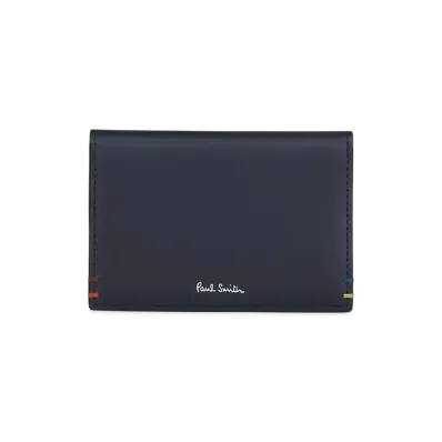 Paul Smith Highlight Stitch Pass Case "Navy"