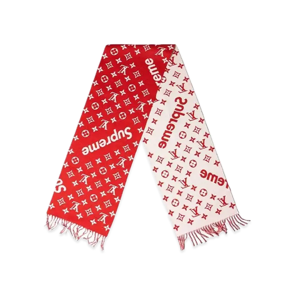 Supreme x Louis Vuitton Monogram Scarf "Red"