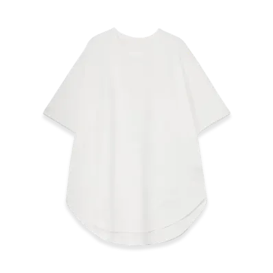 Ground Y Cotton Jersey Hem Round Jumbo T-Shirt Short Sleeves "White"