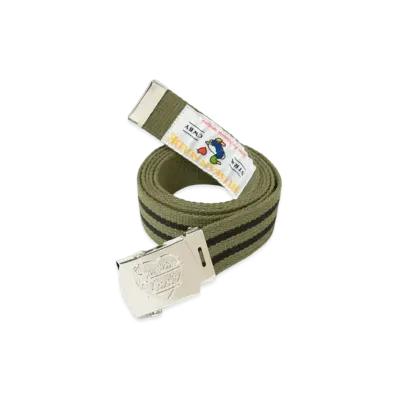 HUMAN MADE Striped Web Belt "Olive Drab"