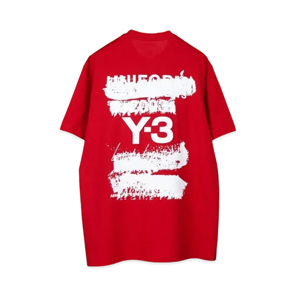 Y-3 U Graphic Short Sleeve T-Shirt "Power Red"