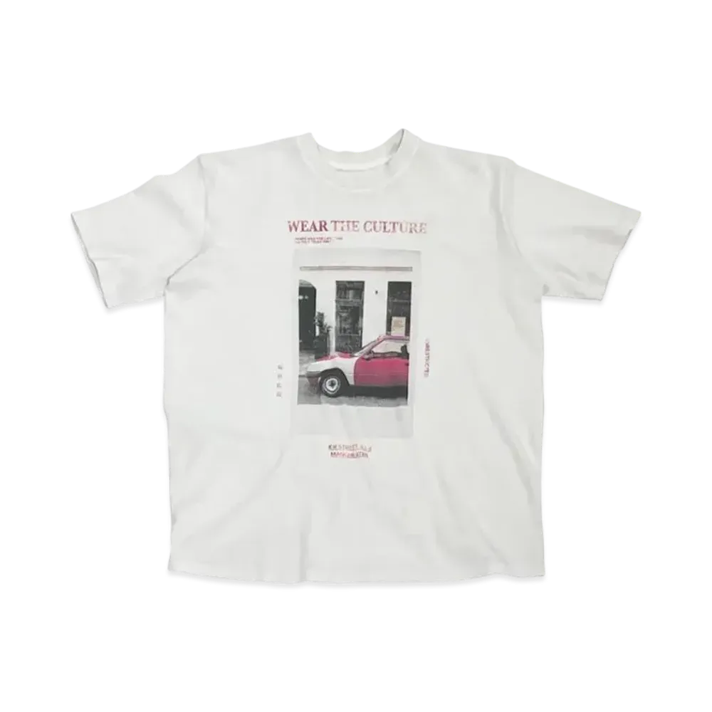 KURO 17/-Round Shape Dyed Tee "White"